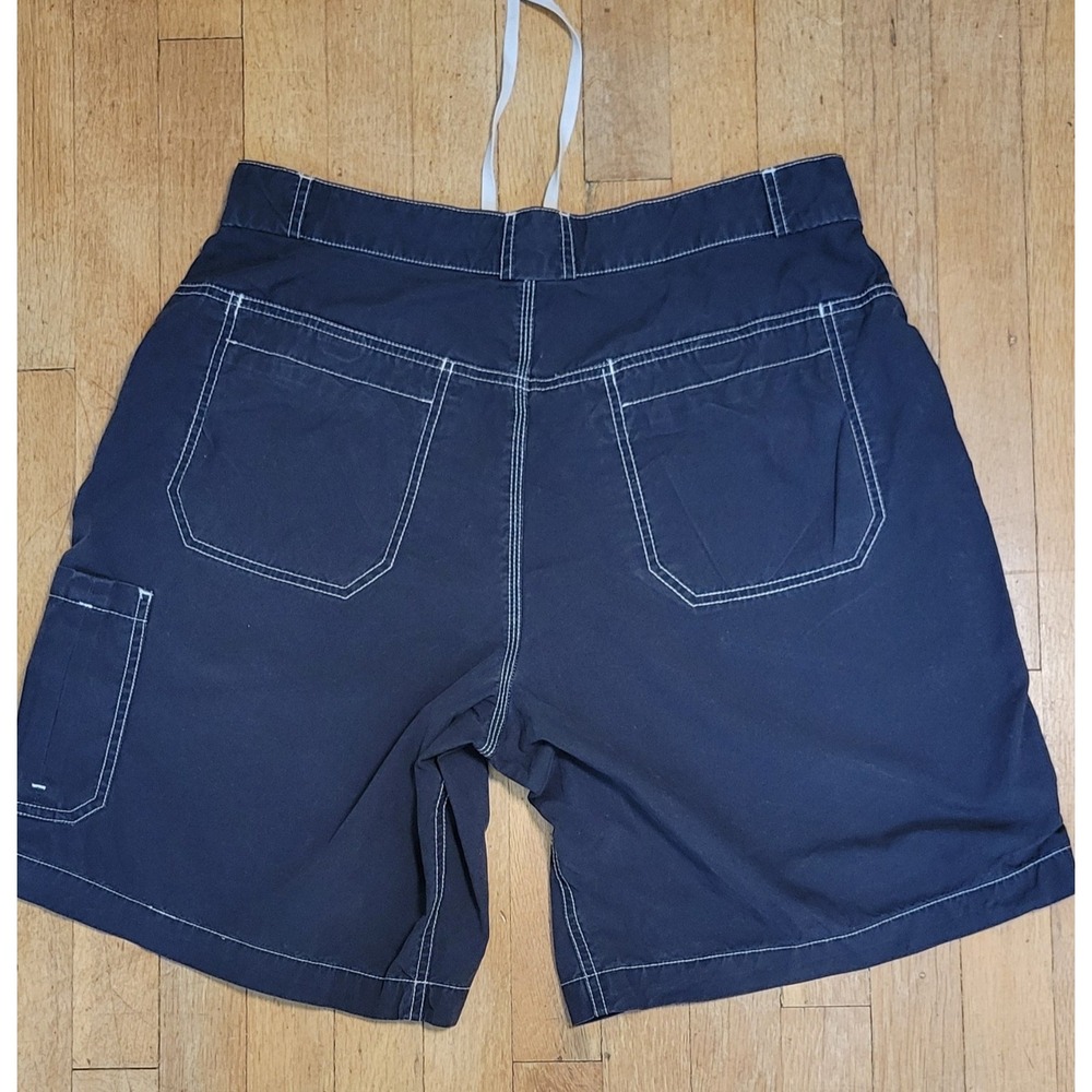 AIGLE Mens Utility Shorts 36 Navy 100% Cotton Contrast Stitch French Outdoor - Picture 6 of 8
